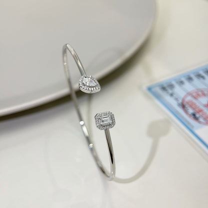 [⭐Spark]JONC FLEX MY TWIN TOI & MOI SILVER DIAMOND BRACELET