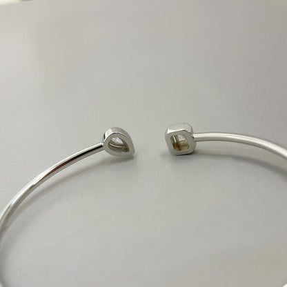 [⭐Spark]JONC FLEX MY TWIN TOI & MOI SILVER DIAMOND BRACELET