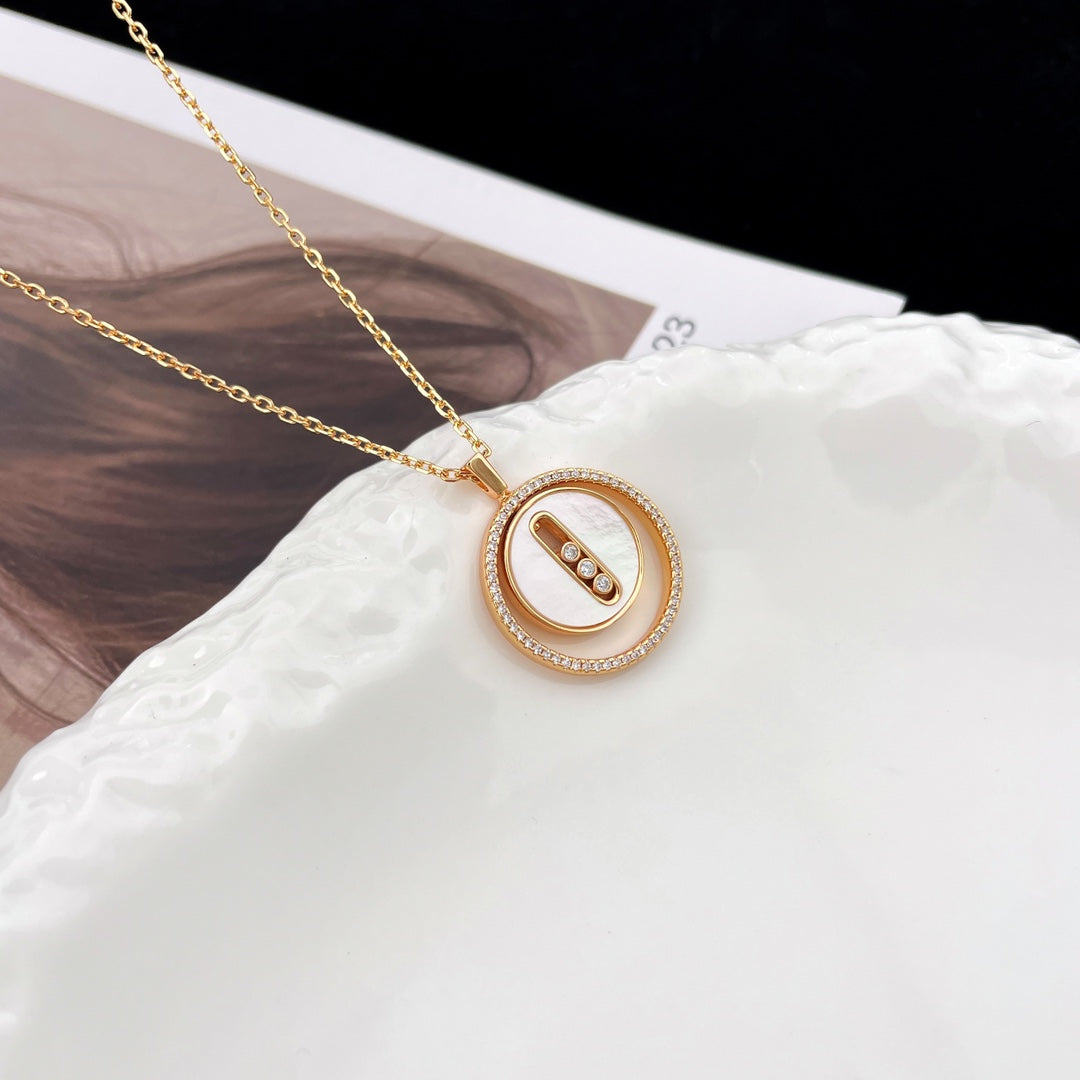 [⭐Spark]Demo MOVE MM NACRE BLANCHE DIAMOND NECKLACE