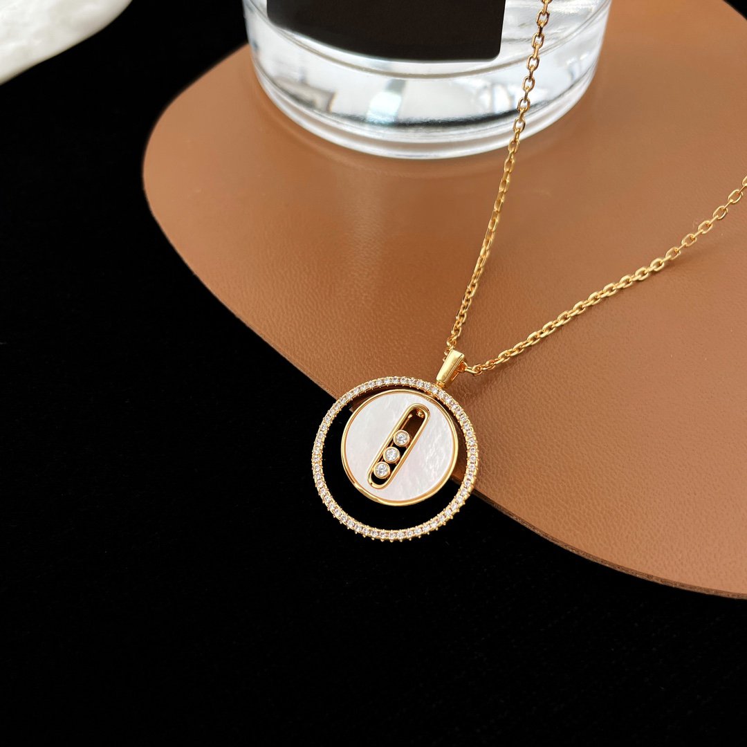 [⭐Spark]Demo MOVE MM NACRE BLANCHE DIAMOND NECKLACE