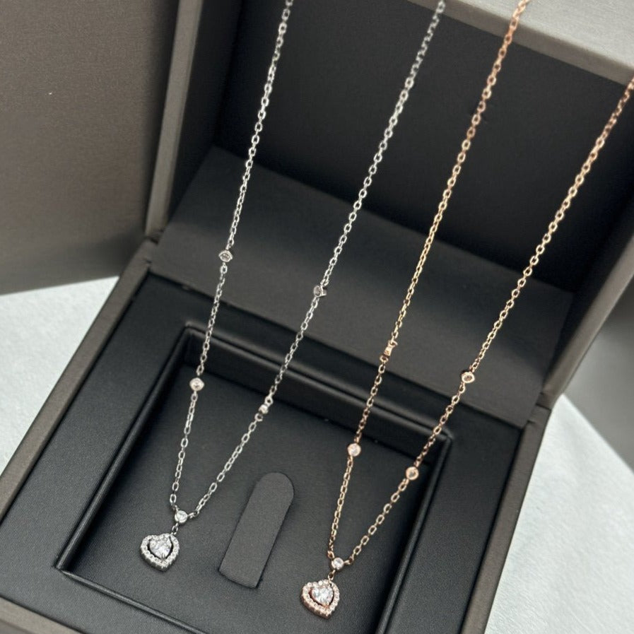 [⭐Spark]JOY HEART DIAMOND NECKLACE