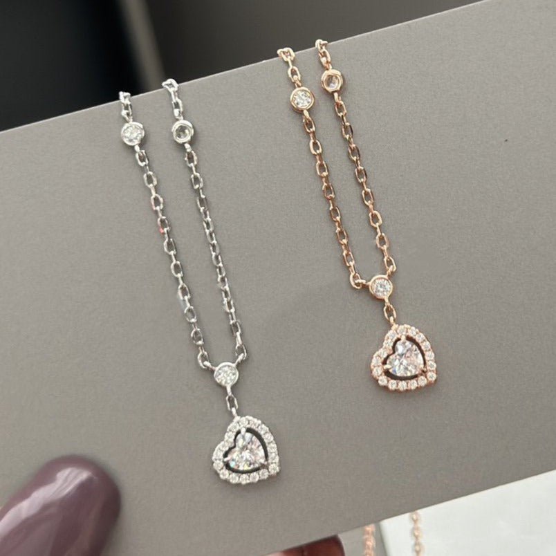[⭐Spark]JOY HEART DIAMOND NECKLACE