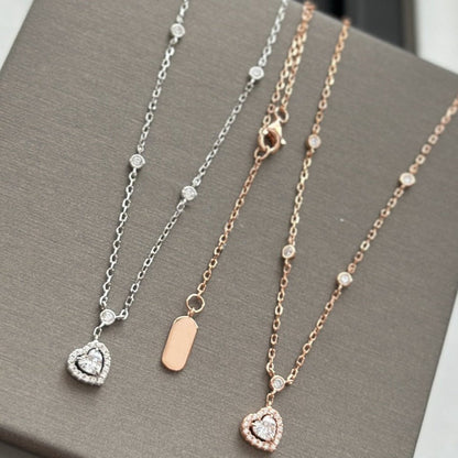 [⭐Spark]JOY HEART DIAMOND NECKLACE