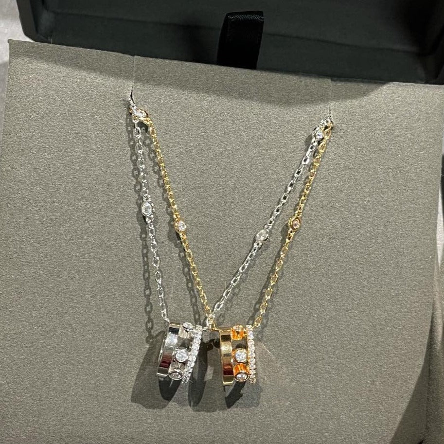 [⭐Spark]CHAIN MOVE ROMANE PEDAND NECKLACE