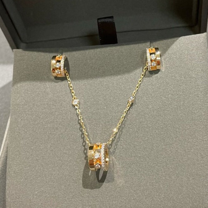 [⭐Spark]CHAIN MOVE ROMANE PEDAND NECKLACE