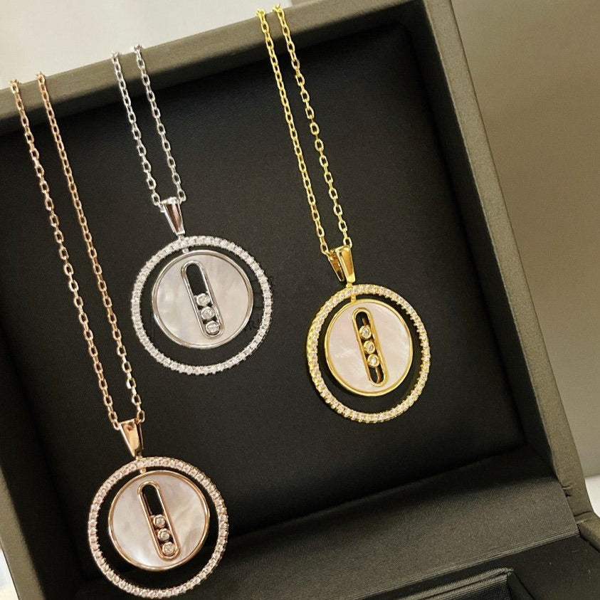[⭐Spark]Demo MOVE MM NACRE BLANCHE DIAMOND NECKLACE