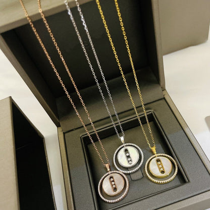 [⭐Spark]Demo MOVE MM NACRE BLANCHE DIAMOND NECKLACE