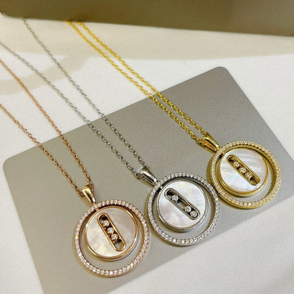 [⭐Spark]Demo MOVE MM NACRE BLANCHE DIAMOND NECKLACE