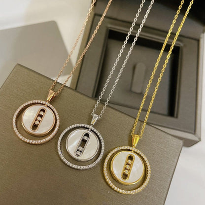 [⭐Spark]Demo MOVE MM NACRE BLANCHE DIAMOND NECKLACE