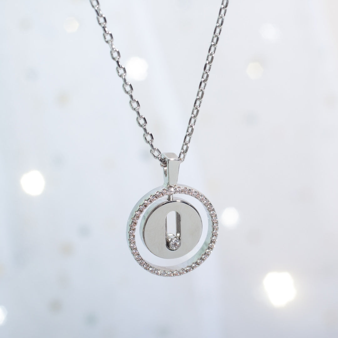 [⭐Spark]Demo MOVE PM NECKLACE SILVER DIAMOND