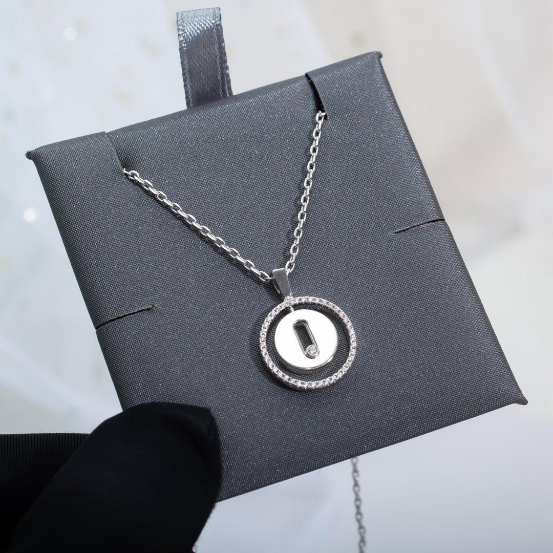 [⭐Spark]Demo MOVE PM NECKLACE SILVER DIAMOND