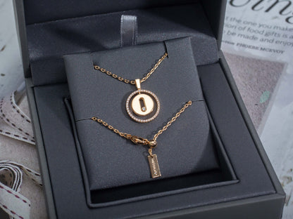 [⭐Spark]Demo MOVE PM NECKLACE PINK GOLD DIAMOND