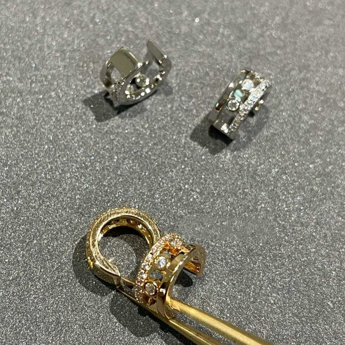 [⭐Spark]MOVE ROMANE EARRINGS DIAMOND