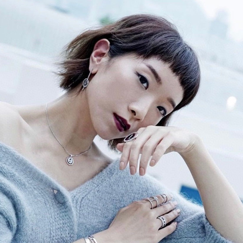 [⭐Spark]Demo MOVE ARROW PINK GOLD DIAMOND EARRINGS