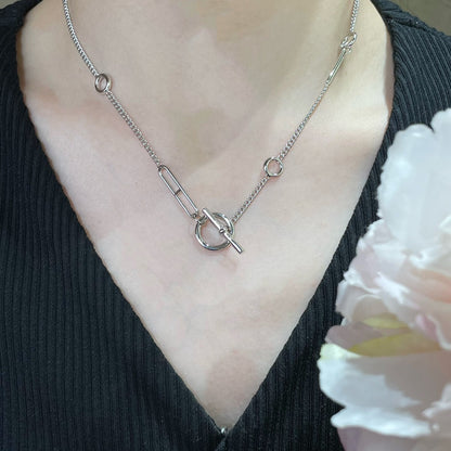 [⭐Spark]HM STERLING CHAINE D'ANCRE HEART