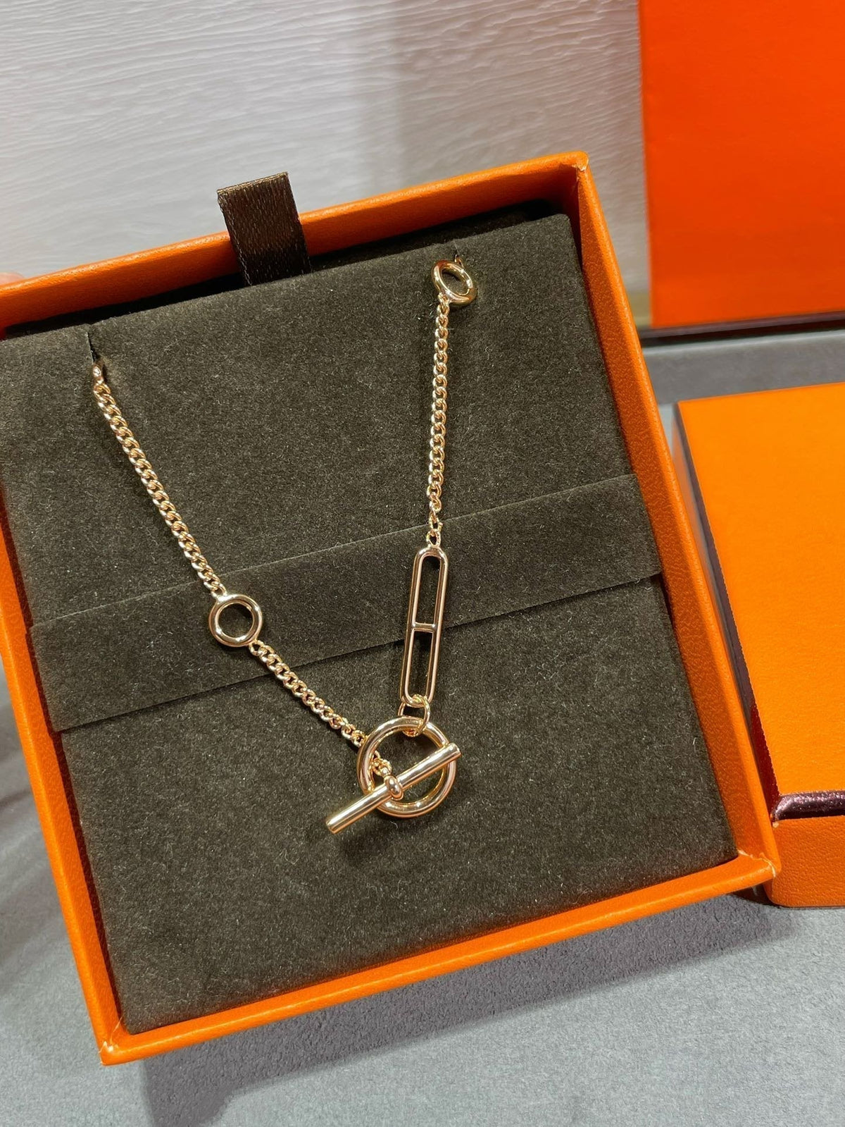[⭐Spark]HM STERLING CHAINE D'ANCRE HEART