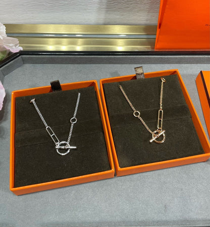 [⭐Spark]HM STERLING CHAINE D'ANCRE HEART