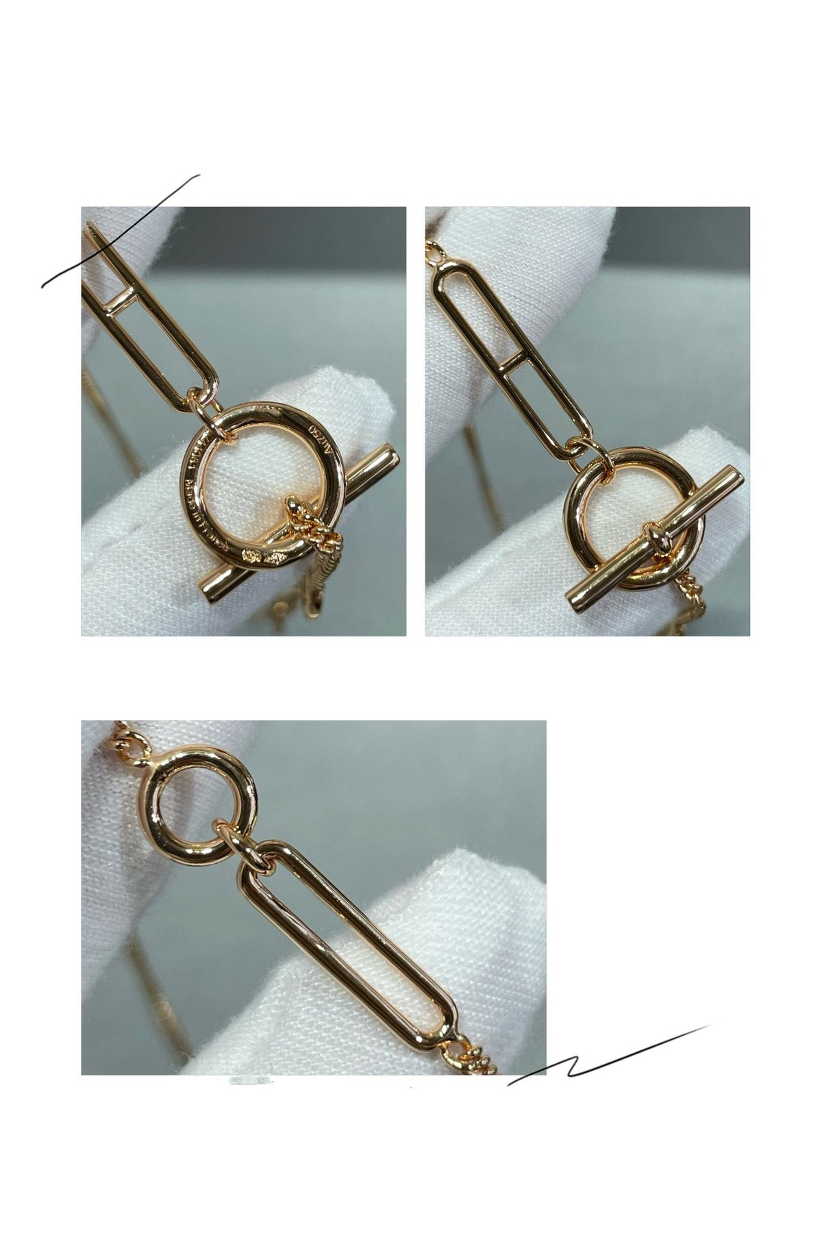[⭐Spark]HM STERLING CHAINE D'ANCRE HEART