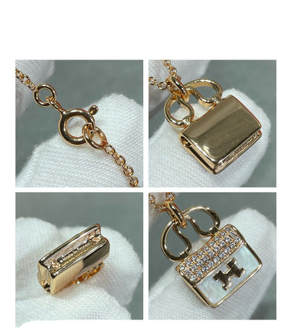 [⭐Spark]H CIRCE MOISSANITE PENDANT NECKLACE GOLD