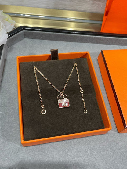 [⭐Spark]H CIRCE MOISSANITE PENDANT NECKLACE GOLD