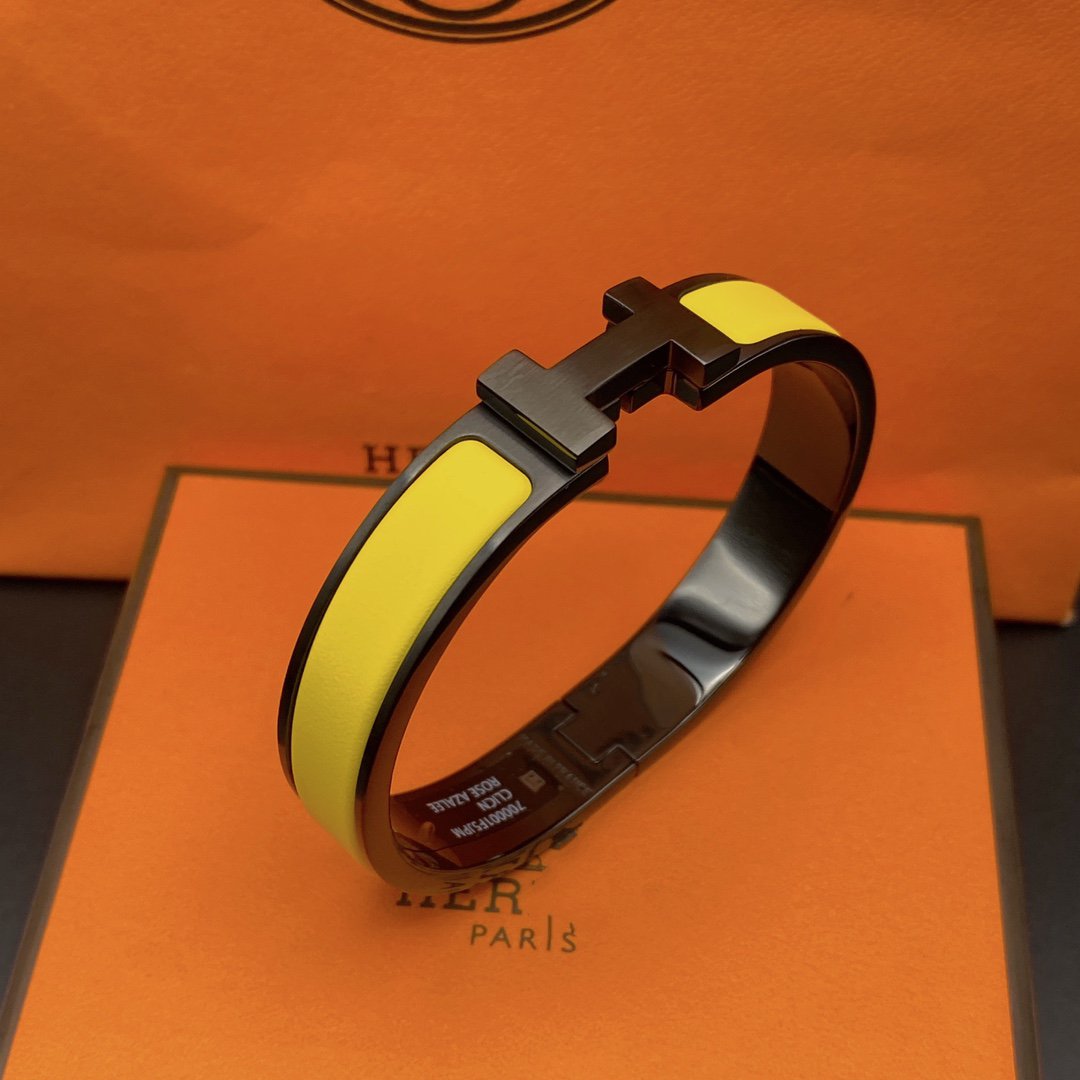[⭐Spark]CLIC HM SO BLACK YELLOW BRACELET