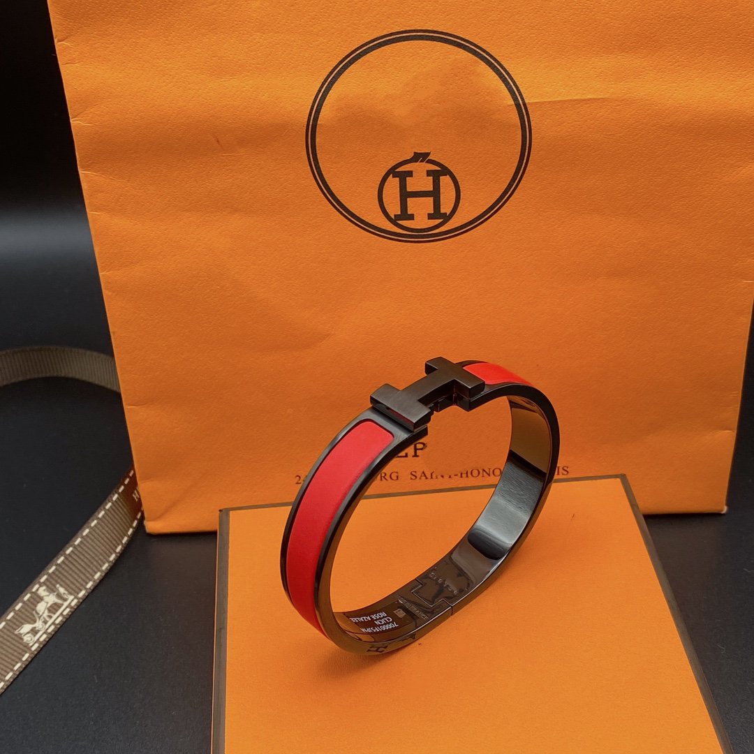 [⭐Spark]CLIC HM SO BLACK RED BRACELET