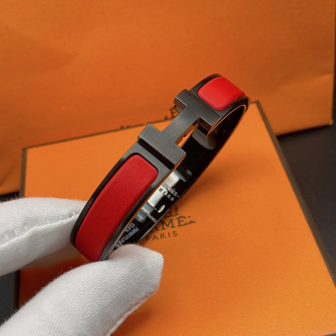 [⭐Spark]CLIC HM SO BLACK RED BRACELET