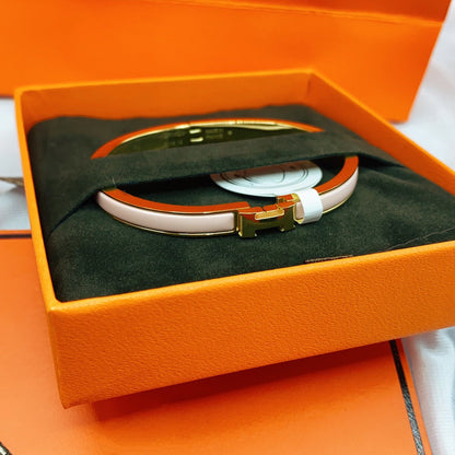 [⭐Spark]CLASSIC HM CLIC  PINK 8MM ENAMEL BRACELET