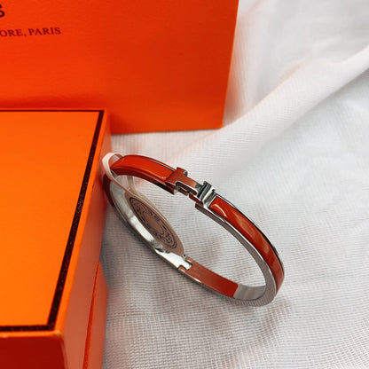 [⭐Spark]CLASSIC HM CLIC RED 8MM ENAMEL BRACELET