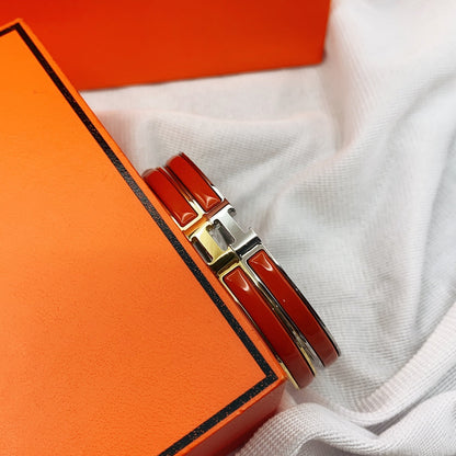 [⭐Spark]CLASSIC HM CLIC RED 8MM ENAMEL BRACELET