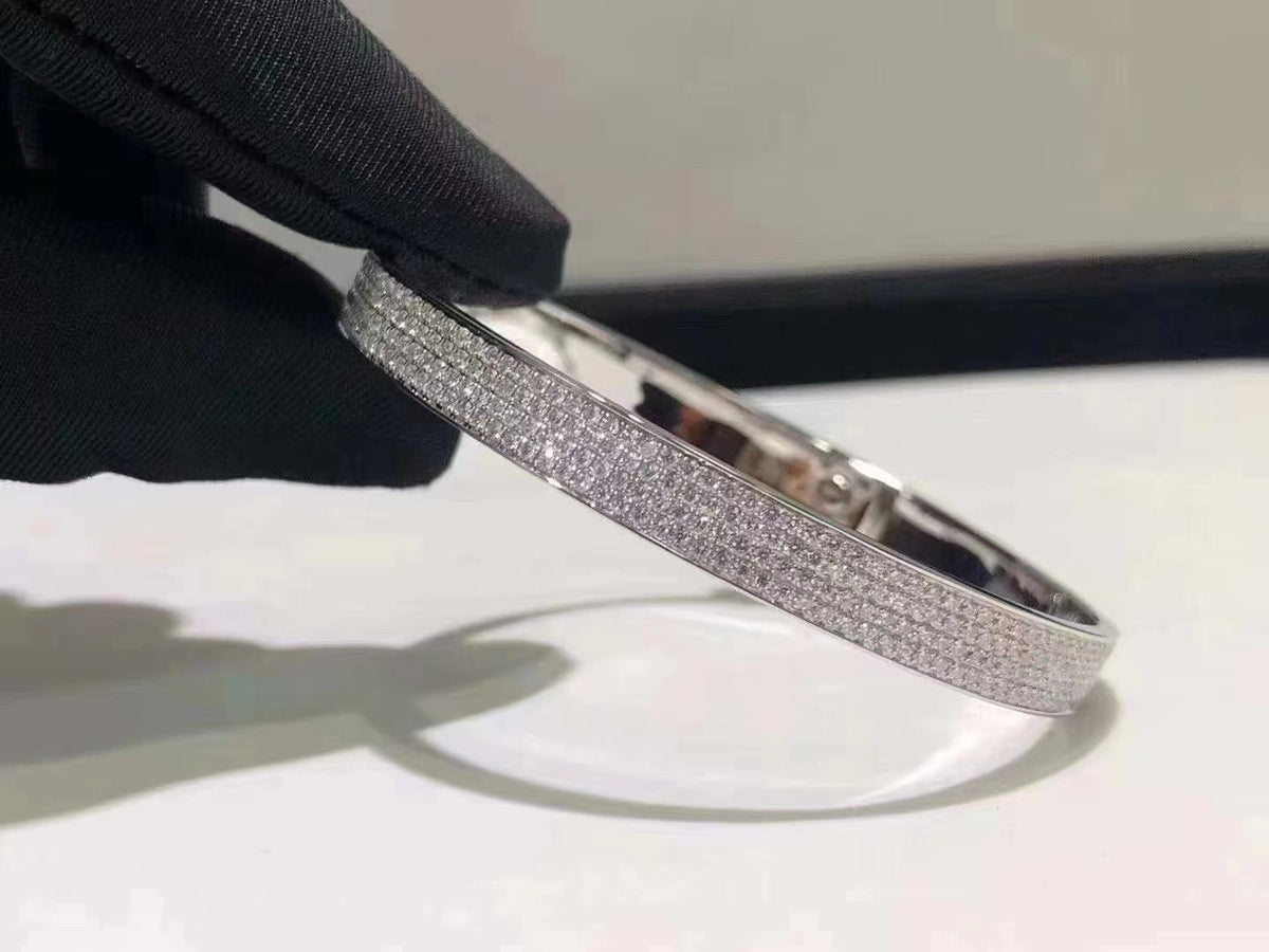 [⭐Spark]HM KELLY BRACELET IN SILVER AND FULL PAVE DIAMOND
