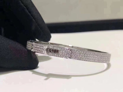 [⭐Spark]HM KELLY BRACELET IN SILVER AND FULL PAVE DIAMOND
