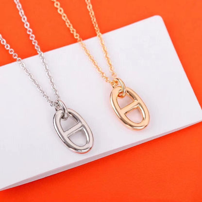 [⭐Spark]HM PIG NOSE NECKLACE
