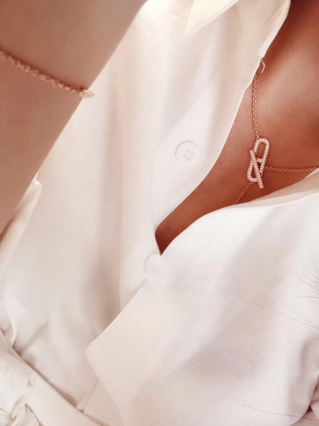 [⭐Spark]HM FIRE PIG NOSE NECKLACE TRENDY STREET