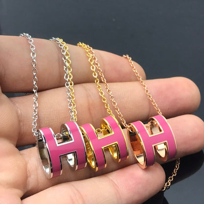 [⭐Spark]H NECKLACE PINK