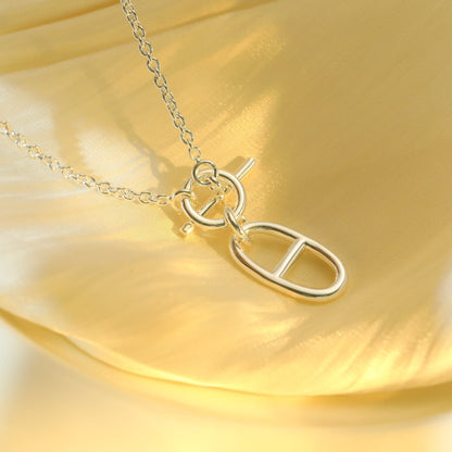 [⭐Spark]HM CHAINE D'ANCRE PENDANT NECKLACE STERLING SILVER