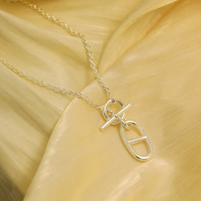 [⭐Spark]HM CHAINE D'ANCRE PENDANT NECKLACE STERLING SILVER