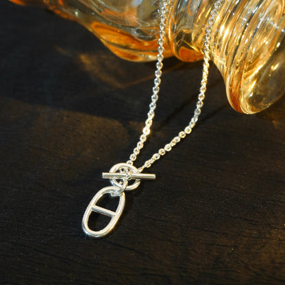 [⭐Spark]HM CHAINE D'ANCRE PENDANT NECKLACE STERLING SILVER