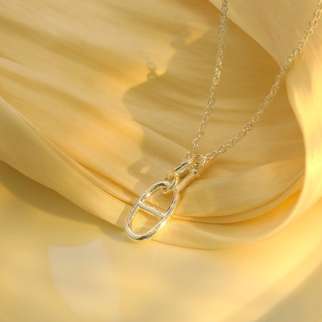 [⭐Spark]HM CHAINE D'ANCRE PENDANT NECKLACE STERLING SILVER