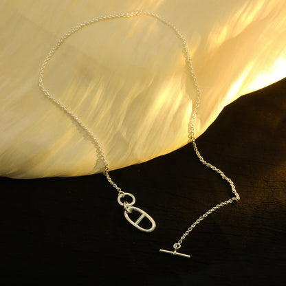 [⭐Spark]HM CHAINE D'ANCRE PENDANT NECKLACE STERLING SILVER