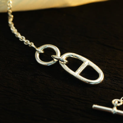 [⭐Spark]HM CHAINE D'ANCRE PENDANT NECKLACE STERLING SILVER