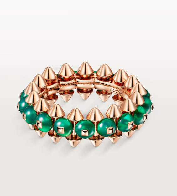 [⭐Spark]CLASH ELEGANT ROSE GOLD RING FEATURING NATURAL AGATE
