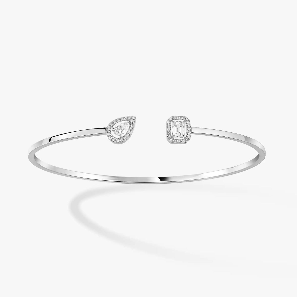 [⭐Spark]JONC FLEX MY TWIN TOI & MOI SILVER DIAMOND BRACELET