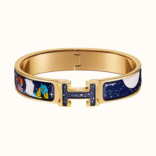 [⭐Spark]H STAR AND MOON BRACELET 12MM