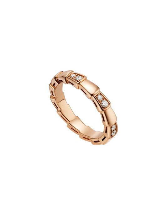 [⭐Spark]SERPENTI RING PINK GOLD  3MM