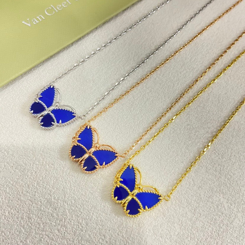 [⭐Spark]  2026 NEW LUCKY BUTTERFLY 1 MOTIFS NECKLACE