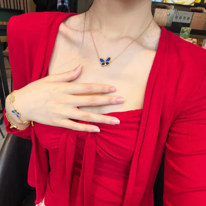 [⭐Spark]  2026 NEW LUCKY BUTTERFLY 1 MOTIFS NECKLACE
