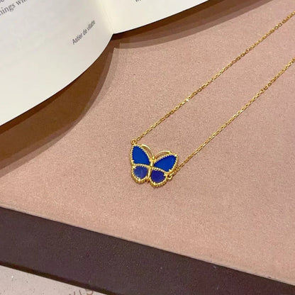 [⭐Spark]  2026 NEW LUCKY BUTTERFLY 1 MOTIFS NECKLACE