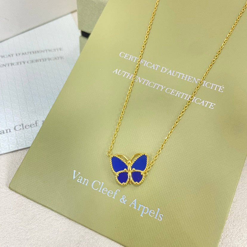 [⭐Spark]  2026 NEW LUCKY BUTTERFLY 1 MOTIFS NECKLACE