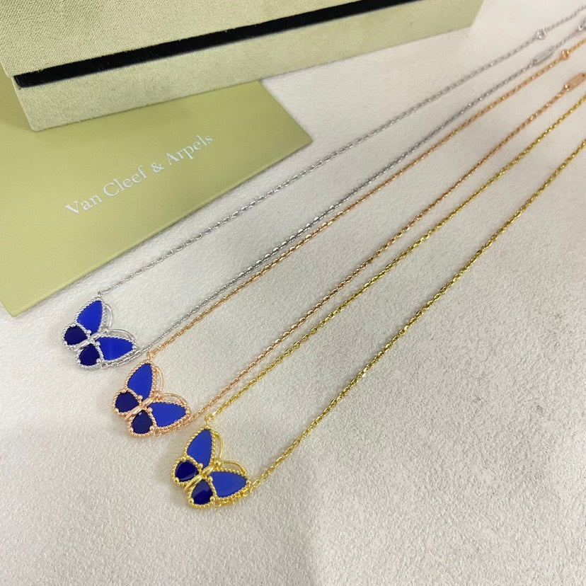 [⭐Spark]  2026 NEW LUCKY BUTTERFLY 1 MOTIFS NECKLACE